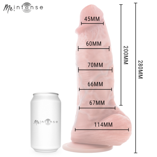 MR INTENSE - SPENCER EXTRABIG PENE ULTRARREALÍSTICO CON TESTÍCULOS 28 CM