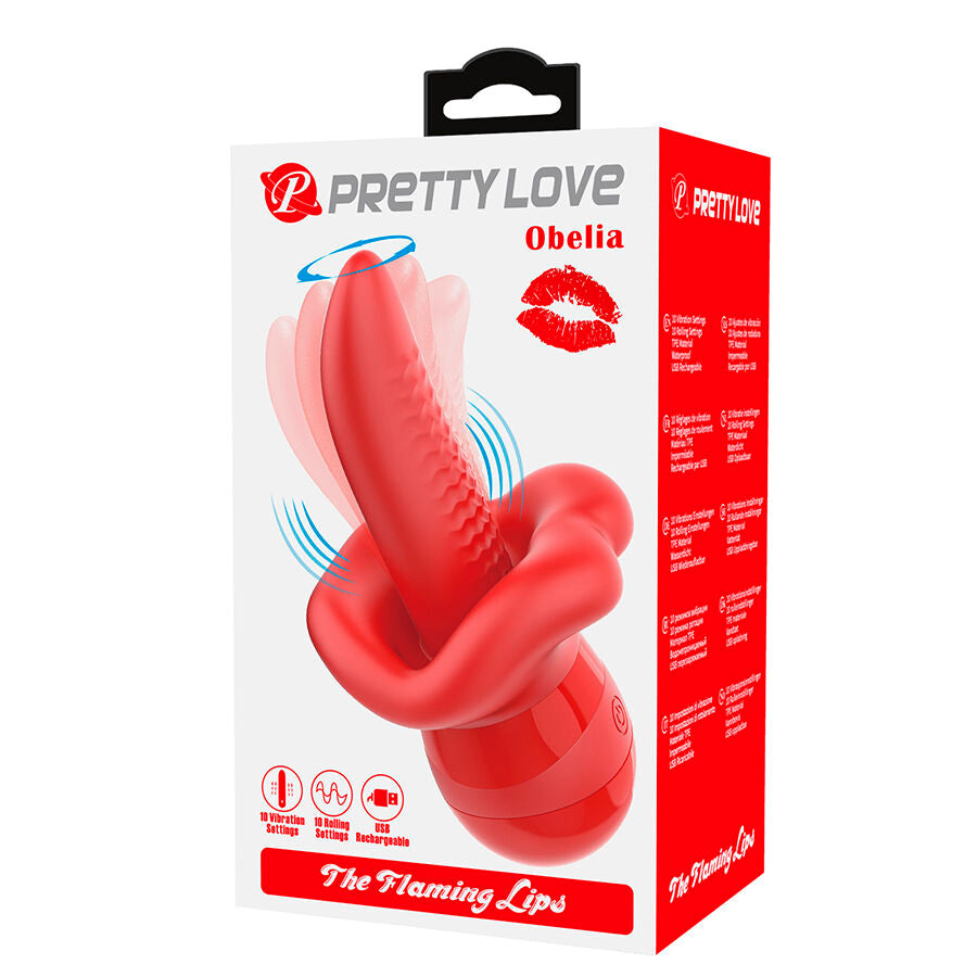 PRETTY LOVE - OBELIA LENGUA MASTURBADORA CON MOVIMIENTO ORBITAL