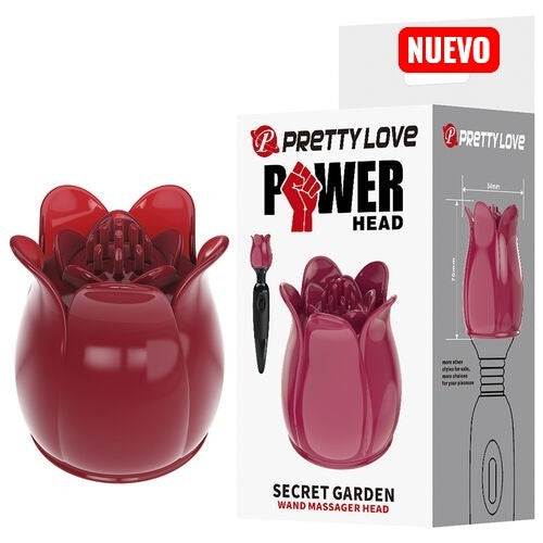 PRETTY LOVE - SECRET GARDEN CABEZAL MASAJEADOR ROSA