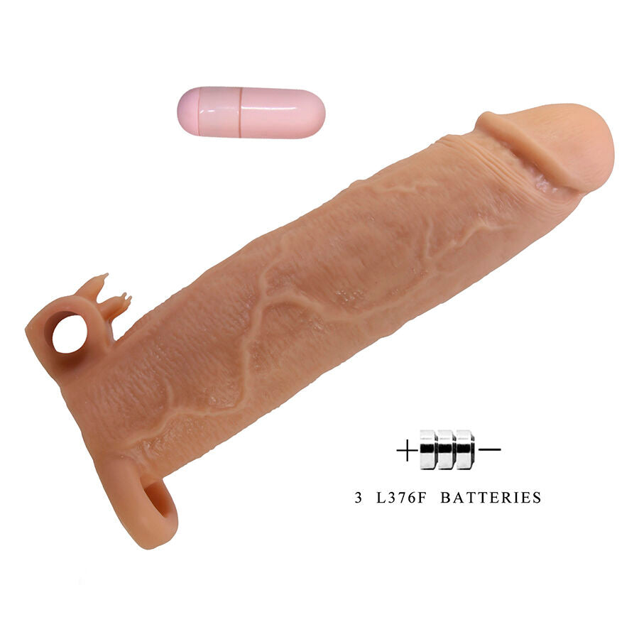 PRETTY LOVE - XERXES FUNDA PARA PENE CON ESTIMULADOR DE CLÍTORIS Y VIBRACIÓN