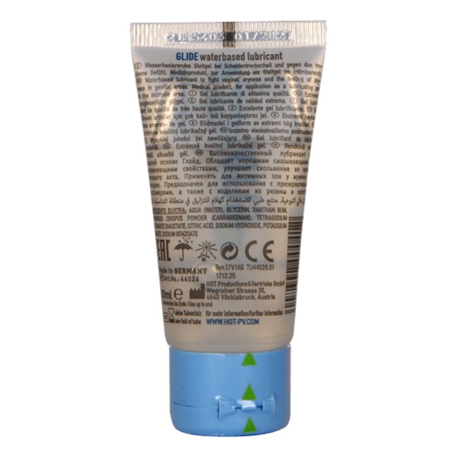 HOT - GLIDE LIQUID PLEASURE LUBRICANTE BASE AGUA 30 ML