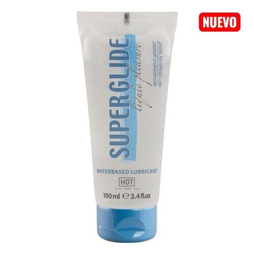 HOT - SUPERGLIDE LIQUID PLEASURE LUBRICANTE BASE AGUA 100 ML
