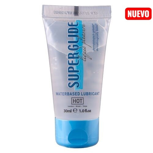 HOT - SUPERGLIDE LIQUID PLEASURE LUBRICANTE BASE AGUA 30 ML