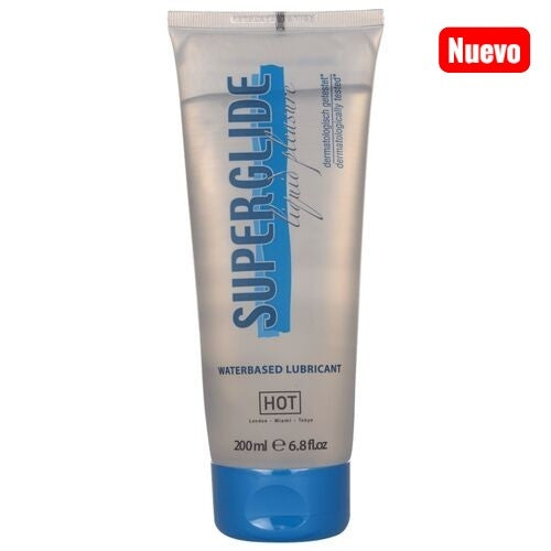 HOT - SUPERGLIDE LIQUID PLEASURE LUBRICANTE BASE AGUA 200 ML