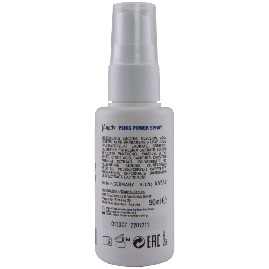 HOT - V-ACTIV PENIS POWER SPRAY PARA HOMBRE 50 ML