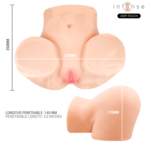 INTENSE DEEP TOUCH - GINGER MASTURBADOR SUCCIONADOR REALÍSTICO VAGINA CON EFECTO CALOR