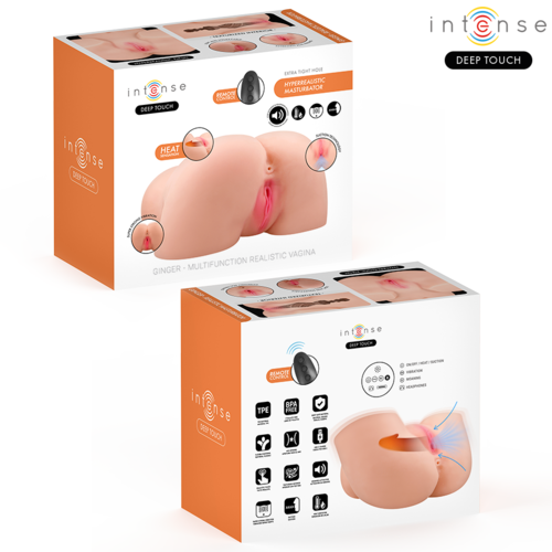 INTENSE DEEP TOUCH - GINGER MASTURBADOR SUCCIONADOR REALÍSTICO VAGINA CON EFECTO CALOR