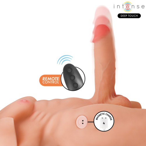 INTENSE DEEP TOUCH - MARTY MASTURBADOR DILDO REALÍSTICO CON VIBRACIÓN Y EMPUJE