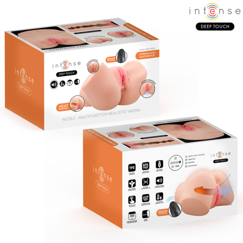 INTENSE DEEP TOUCH - NICOLE MASTURBADOR SUCCIONADOR REALÍSTICO VAGINA CON EFECTO CALOR