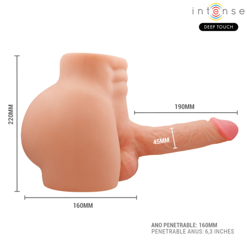 INTENSE DEEP TOUCH - RICHIE MASTURBADOR DILDO REALÍSTICO CON VIBRACIÓN Y EMPUJE