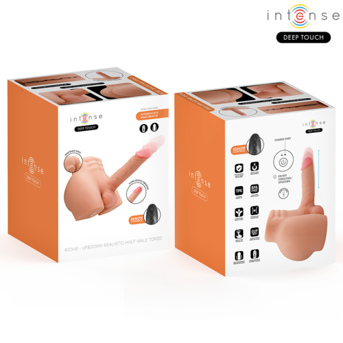 INTENSE DEEP TOUCH - RICHIE MASTURBADOR DILDO REALÍSTICO CON VIBRACIÓN Y EMPUJE
