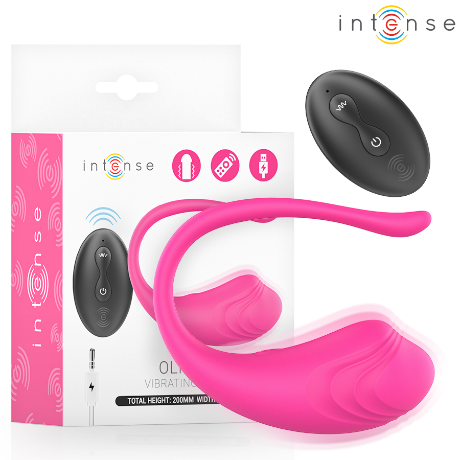INTENSE - OLIVIA HUEVO VIBRADOR ROSA CONTROL REMOTO
