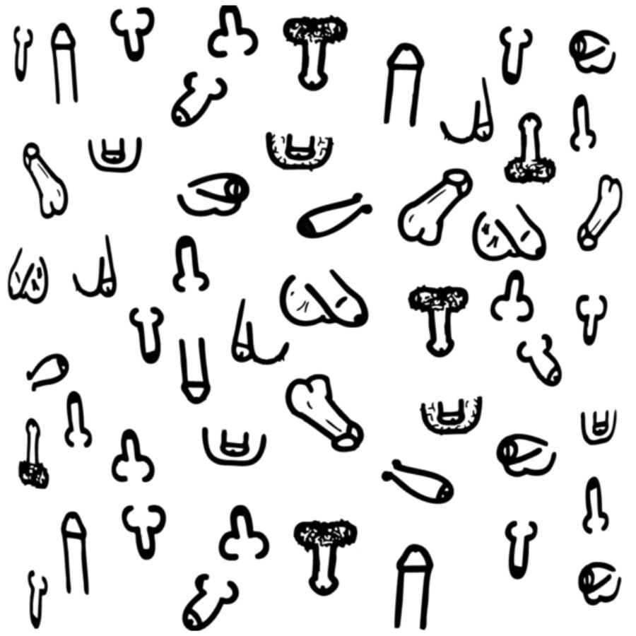 DIABLO PICANTE - POSAVASOS CUADRADOS PENES 10 UNIDADES