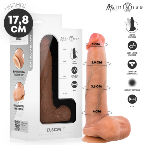 MR INTENSE - BRUCE S DILDO 17.8 CM -Ø- 4 CM