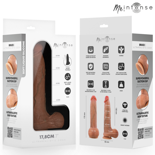 MR INTENSE - BRUCE S DILDO 17.8 CM -Ø- 4 CM