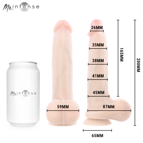 MR INTENSE - BRUCE M DILDO 20 CM -Ø- 4.5 CM