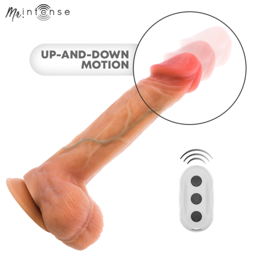 MR INTENSE - LOGAN DILDO VIBRADOR CON EFECTO CALOR Y CONTROL REMOTO 20 CM -Ø- 4.1 CM