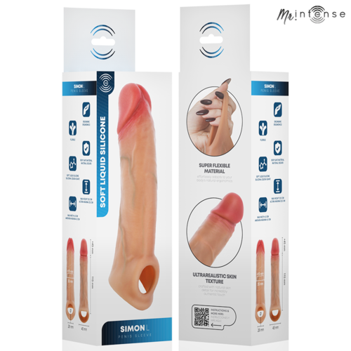 MR INTENSE - SIMON L FUNDA PARA PENE 16 CM -Ø- 4.5 CM