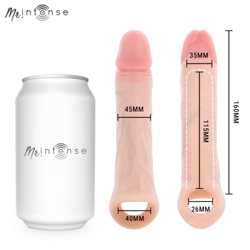 MR INTENSE - ARNOLD L VIBRADOR FUNDA PENE CONTROL REMOTO 16 CM -Ø- 4.5 CM