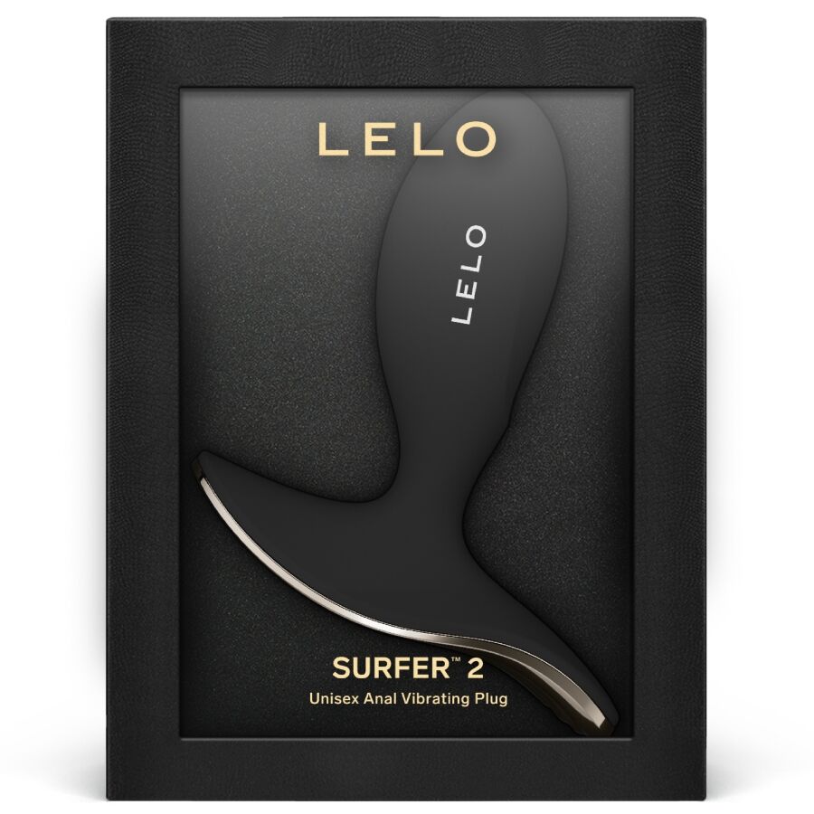 LELO - SURFER 2 PLUG ANAL VIBRADOR UNISEX NEGRO