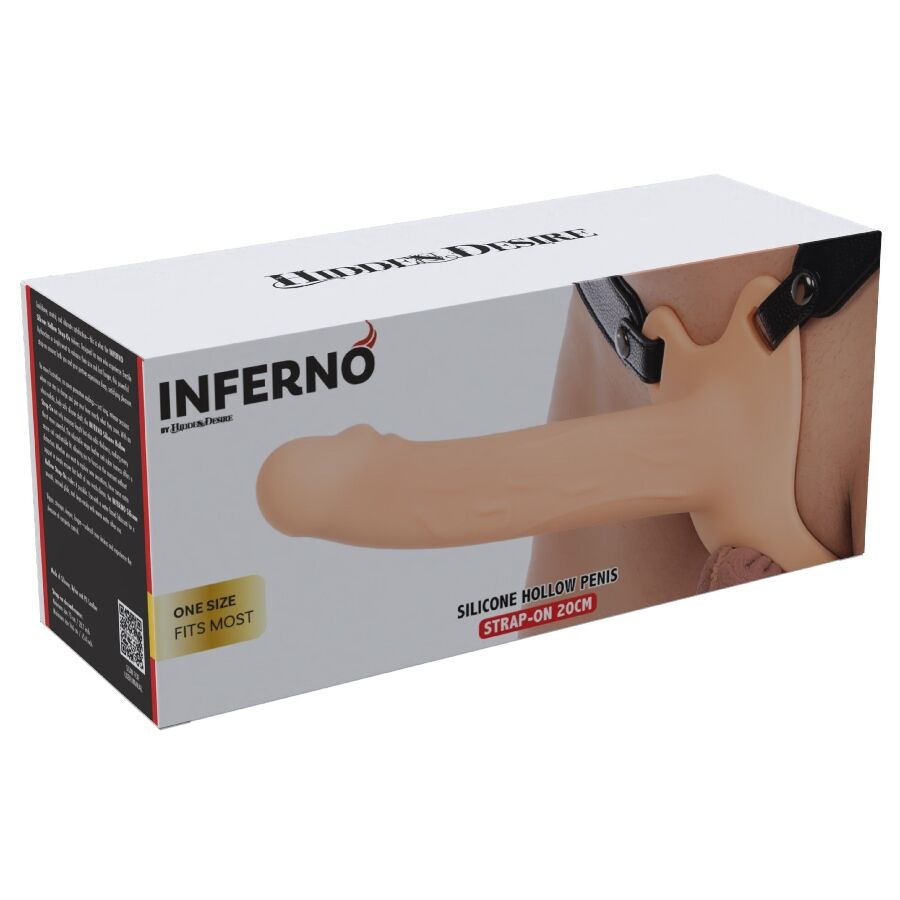 HIDDEN DESIRE - INFERNO STRAP-ON FUNDA PARA PENE 20 CM