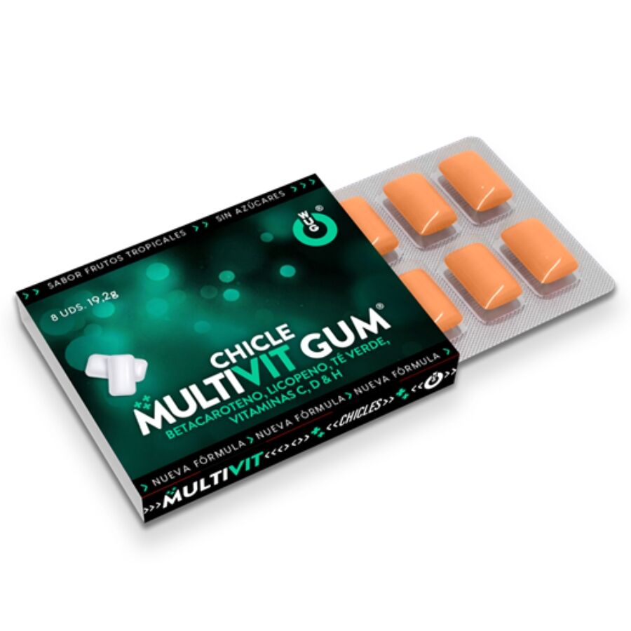 WUG Multivit Gum – 1 X 8 UDS | El chicle funcional que refuerza tus defensas cada día