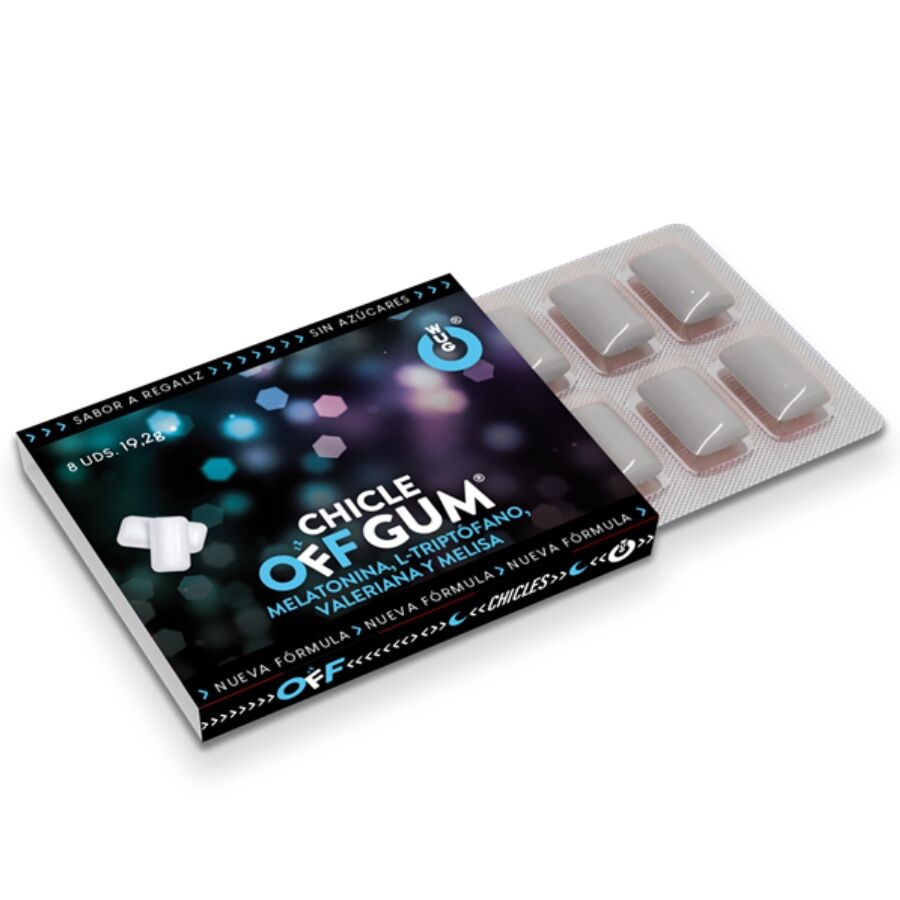 WUG Off Gum –  1 X 8 UDS | El chicle funcional que te ayuda a relajarte y dormir mejor