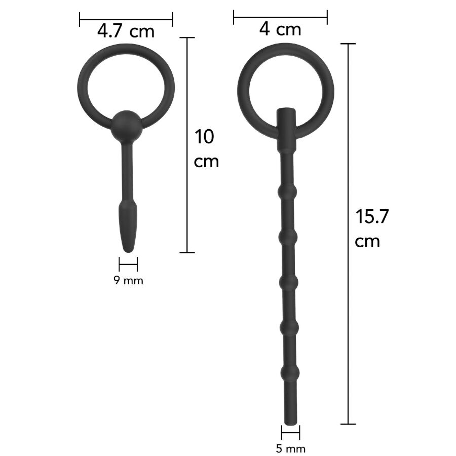 HIDDEN DESIRE - EXTREME ADVANCED SET DE PLUG URETRALES 2 UDS