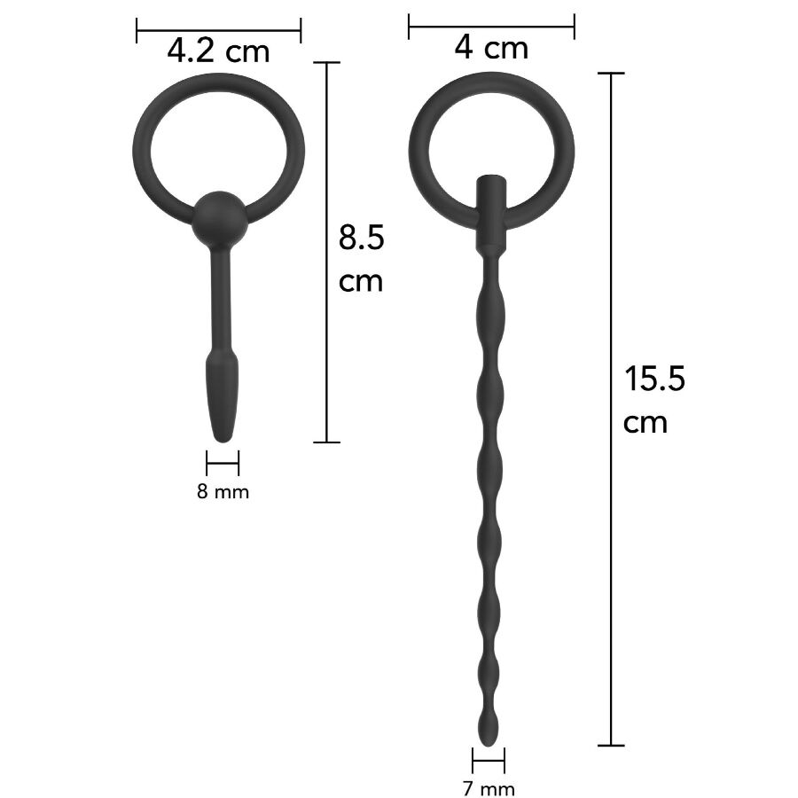 HIDDEN DESIRE - EXTREME STARTER SET DE PLUGS URETRALES 2 UDS