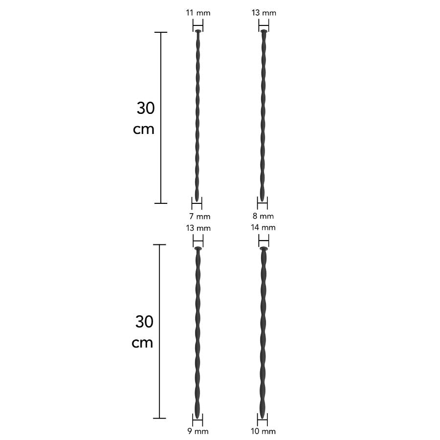 HIDDEN DESIRE - EXTREME ADVANCED SET DE DILATADORES DE URETRA 4 UDS