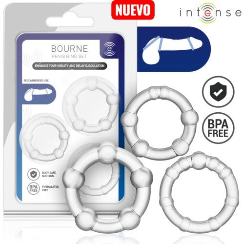 INTENSE - BOURNE SET DE 3 ANILLOS
