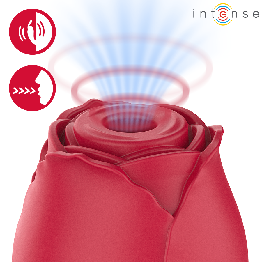 INTENSE - CAMELLIA ROSA SUCCIONADORA DE CLÍTORIS POR ONDAS BURDEOS