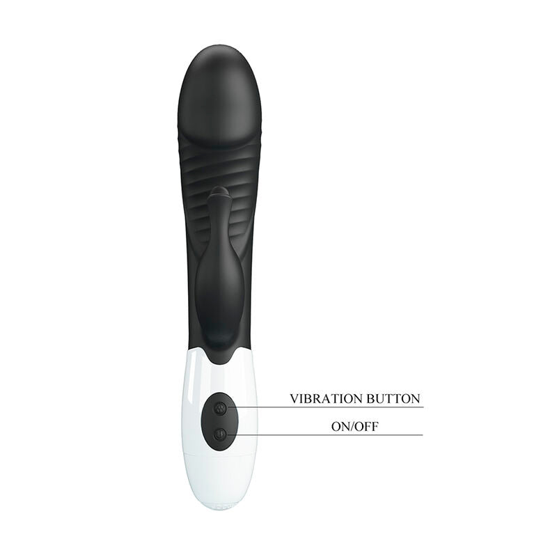 PRETTY LOVE - ROGUE MUSE VIBRADOR RABBIT 30 FUNCIONES NEGRO