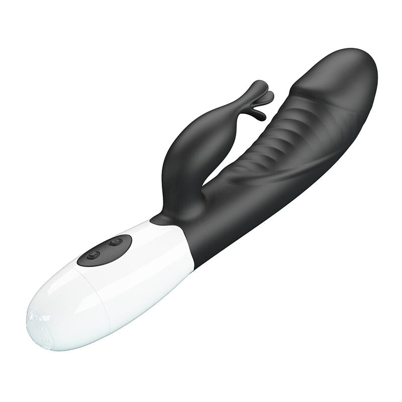 PRETTY LOVE - ROGUE MUSE VIBRADOR RABBIT 30 FUNCIONES NEGRO