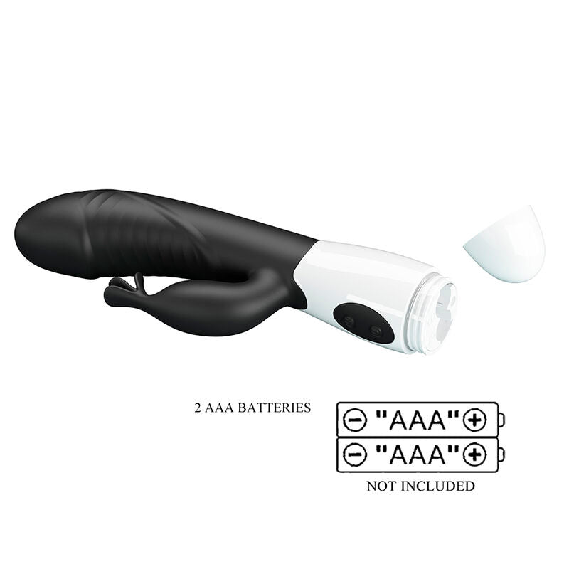 PRETTY LOVE - ROGUE MUSE VIBRADOR RABBIT 30 FUNCIONES NEGRO