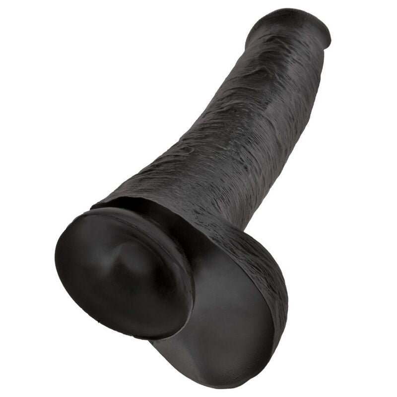 KING COCK - DILDO REALISTA CON TESTÍCULOS 38 CM COLOR NEGRO