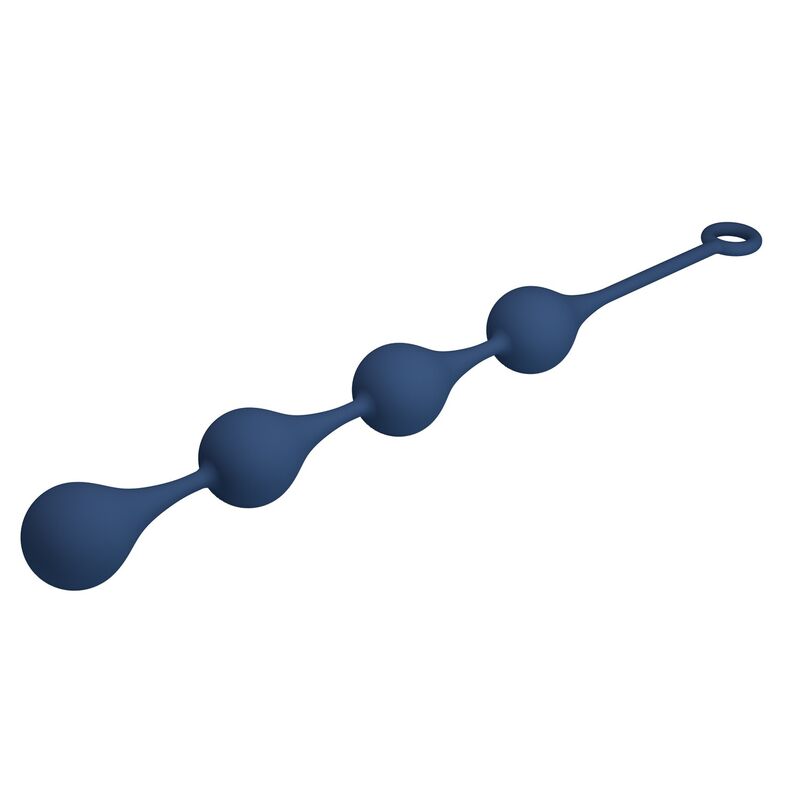 MR PLAY - BOLAS ANALES SILICONA AZUL TALLA XL -Ø- 52,5 CM