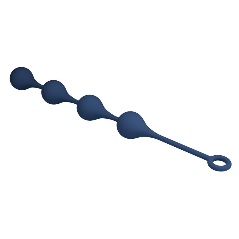 MR PLAY - BOLAS ANALES SILICONA AZUL TALLA XL -Ø- 52,5 CM