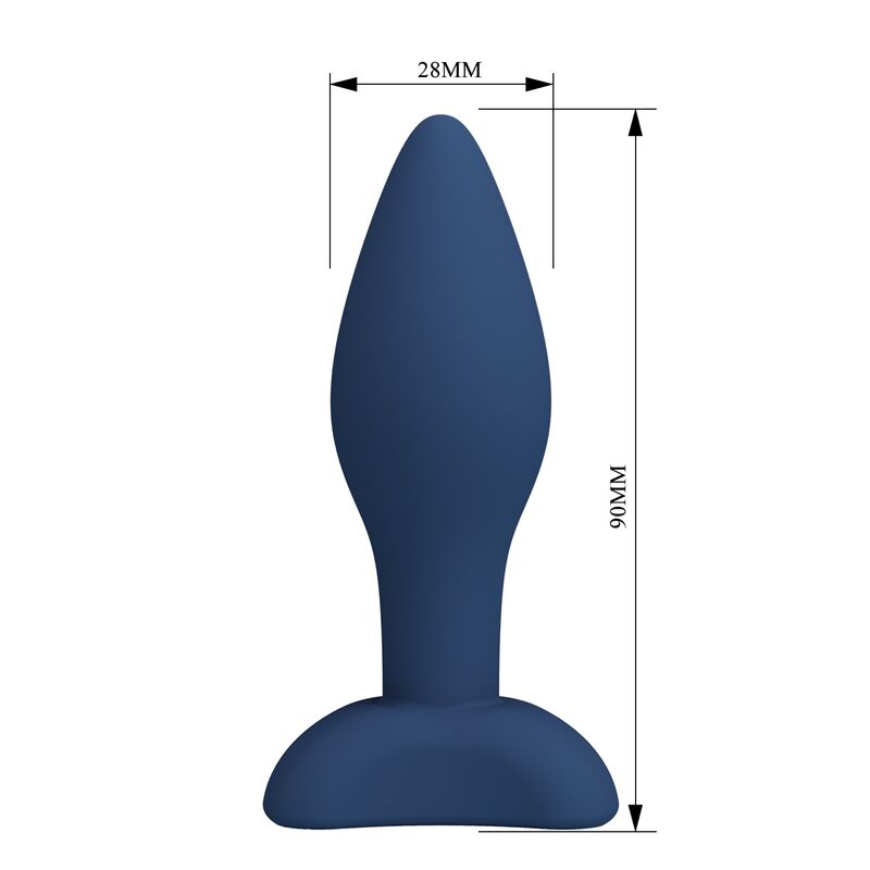 MR PLAY - PLUG ANAL CÓNICO SILICONA AZUL