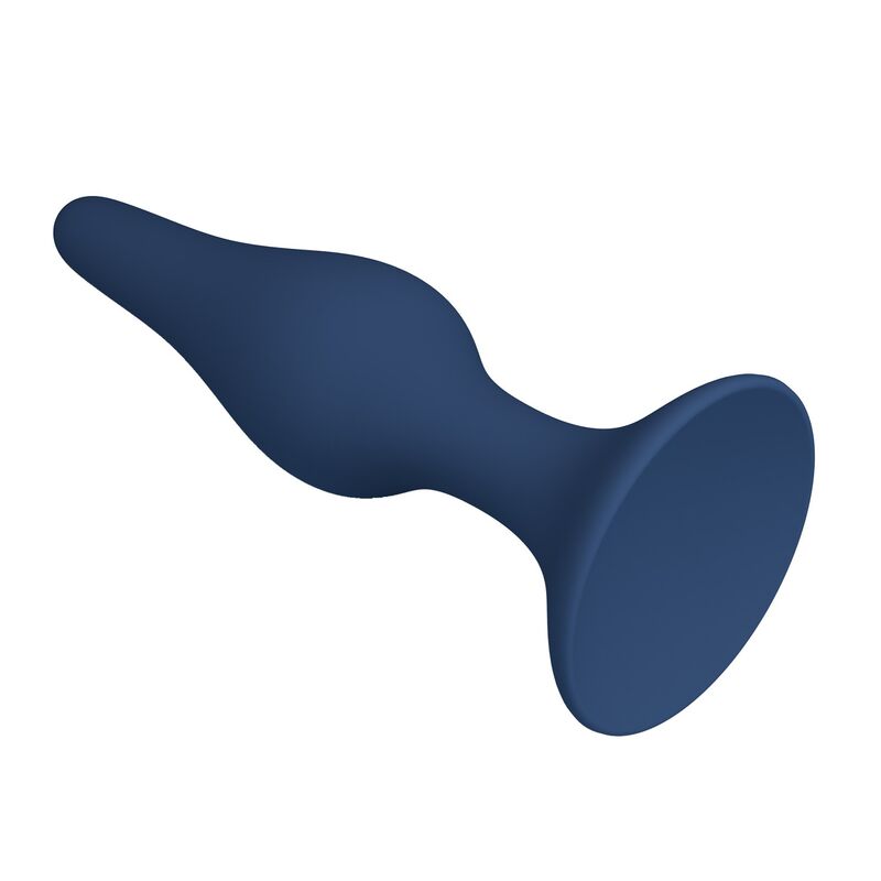 MR PLAY - PLUG ANAL SLIM SILICONA AZUL