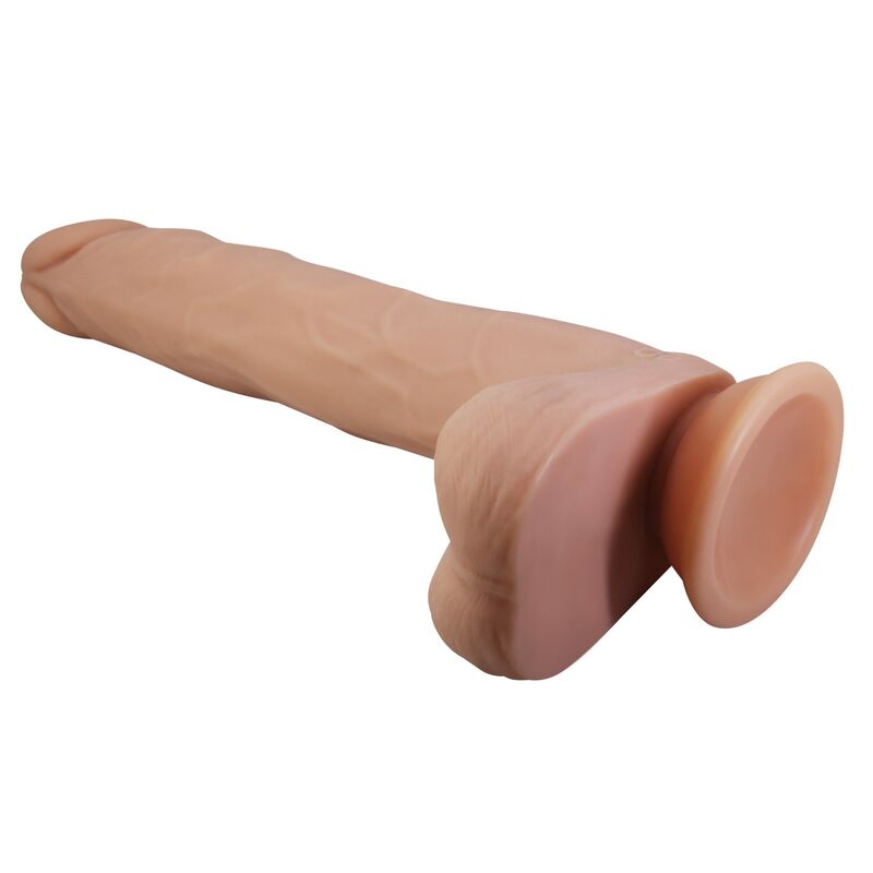 PRETTY LOVE - NOLAN DILDO VIBRADOR CON EMPUJE Y ROTACIÓN 24,5 CM Ø 5 CM COLOR NATURAL