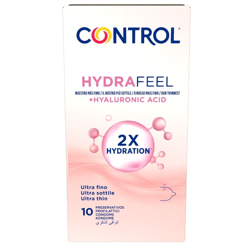 CONTROL - HYDRAFEEL PRESERVATIVOS ULTRAFINOS CON ÁCIDO HIALURÓNICO 10 UDS