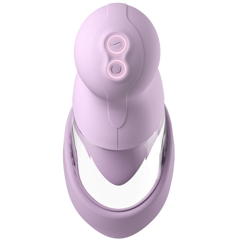 FANTASY FOR HER - VELOURA TOUCH PLEASURE PUMP BOMBA ÍNTIMA CON SUCCIÓN Y VIBRACIÓN MORADA