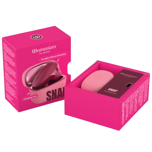 WOMANIZER - SNAP ESTIMULADOR DE CLÍTORIS POR SUCCIÓN 6 NIVELES BURDEOS