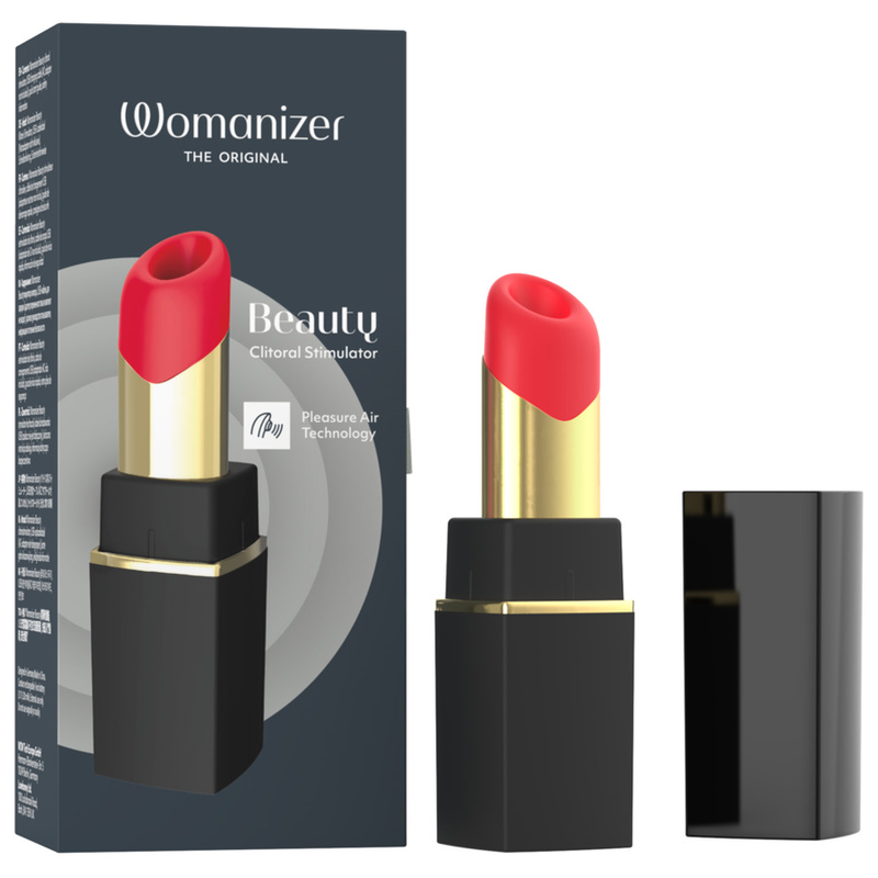WOMANIZER - BEAUTY ESTIMULADOR DE CLÍTORIS POR SUCCIÓN 6 NIVELES NEGRO Y DORADO
