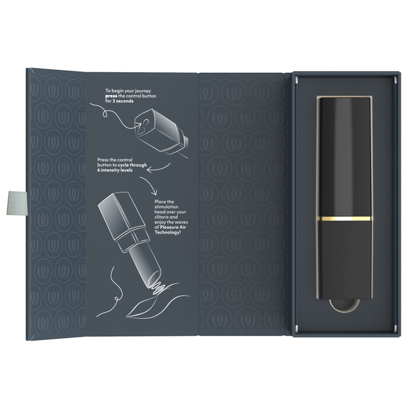 WOMANIZER - BEAUTY ESTIMULADOR DE CLÍTORIS POR SUCCIÓN 6 NIVELES NEGRO Y DORADO