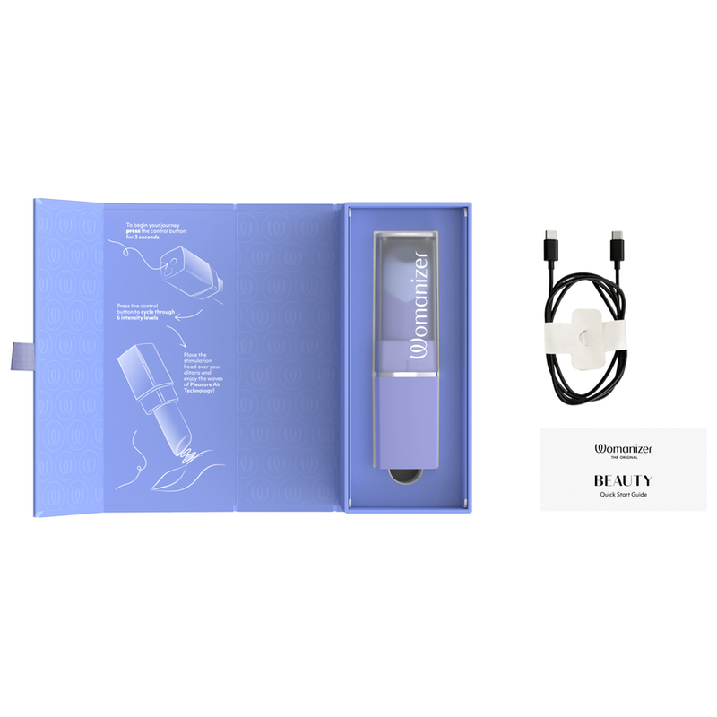 WOMANIZER - BEAUTY ESTIMULADOR DE CLÍTORIS POR SUCCIÓN 6 NIVELES LILA