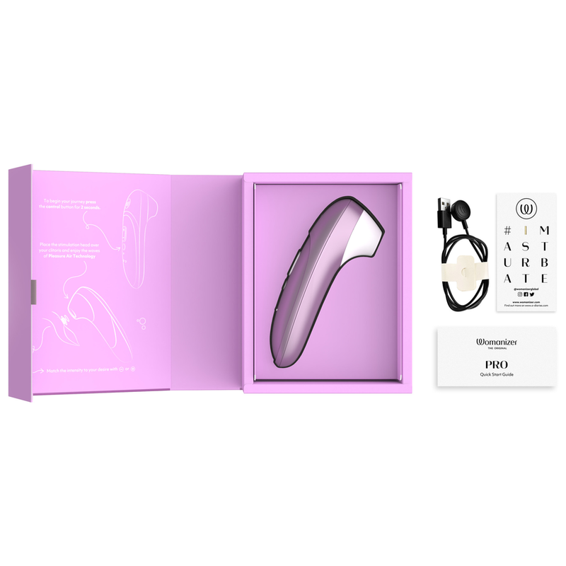 WOMANIZER - PRO ESTIMULADOR DE CLÍTORIS POR SUCCIÓN 11 NIVELES LILA