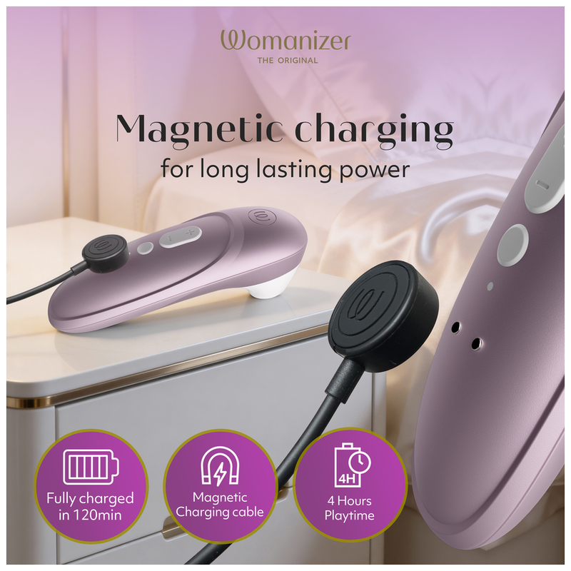WOMANIZER - PRO ESTIMULADOR DE CLÍTORIS POR SUCCIÓN 11 NIVELES LILA