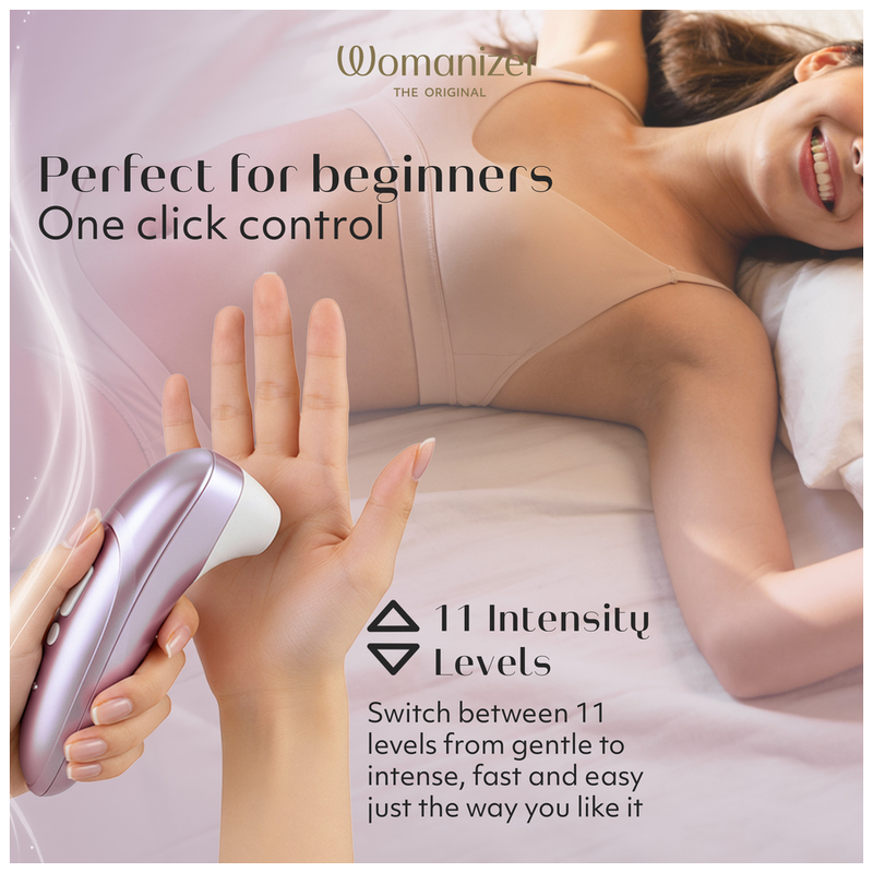 WOMANIZER - PRO ESTIMULADOR DE CLÍTORIS POR SUCCIÓN 11 NIVELES LILA